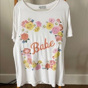 Wildfox White Floral Mini Dress